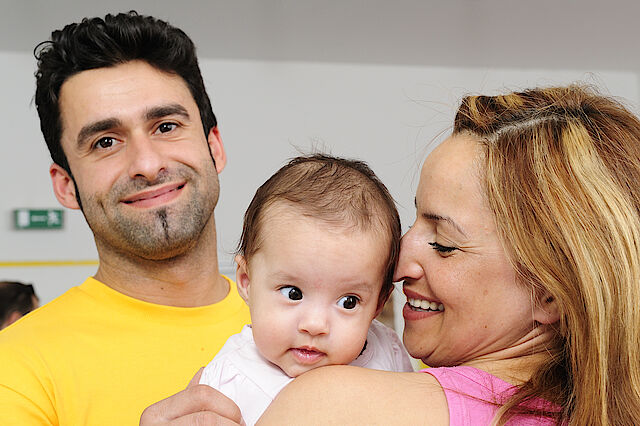  Eltern und ihr Baby